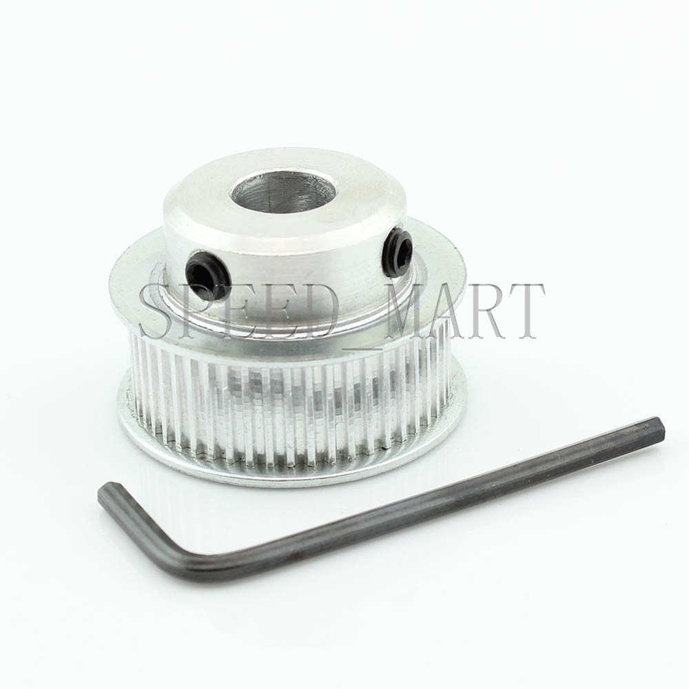 MXL Aluminum Timing Belt Pulley 50 Tooth 12mm Bore 0.08" Pitch for CNC