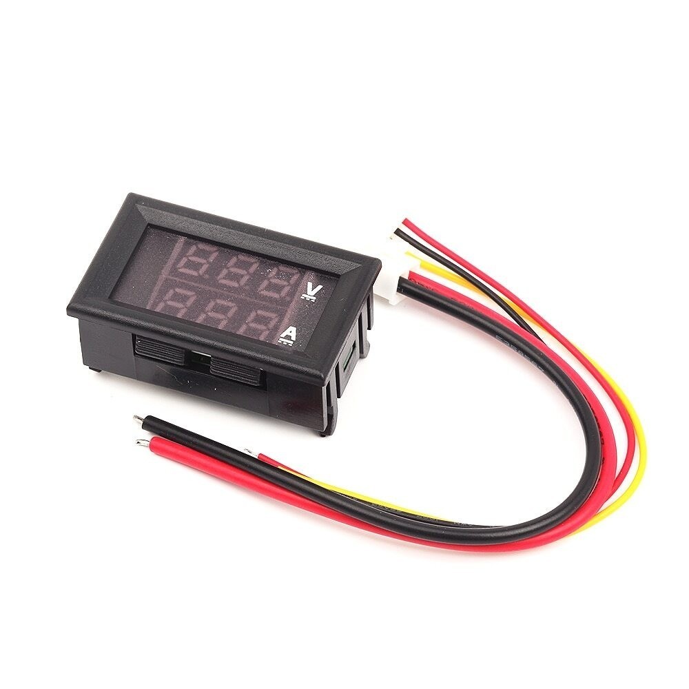 2pcs DC 100V 10A Voltmeter Ammeter LED Dual Volt Amp Meter Voltage Current Gauge