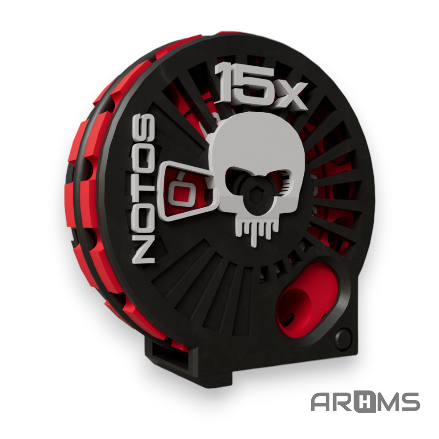 New Design! 15-Round Magazine for the .22 Umarex Notos With Shot Counter w/Skull