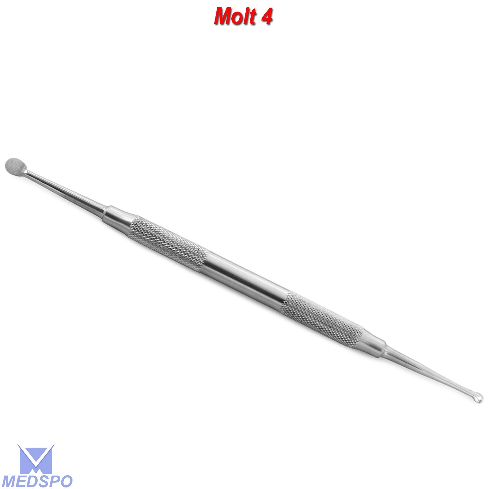 Dental Molt #4 Elevator Periosteal Double End Bone Curette Surgical Instruments