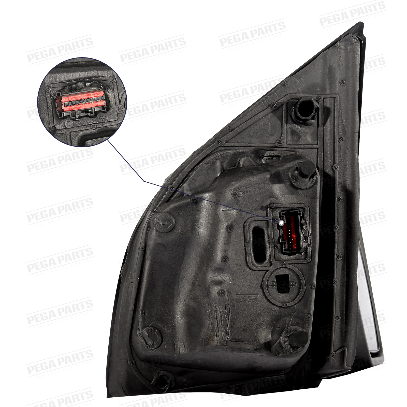 Right Passenger Side Door Mirror For 2021-24 Ford F-150 Temp Sensor Puddle Light