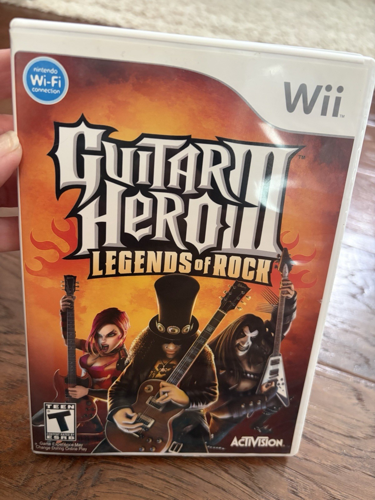 Guitar Hero 3 Legends of Rock Nintendo Wii CASE & MANUAL ONLY