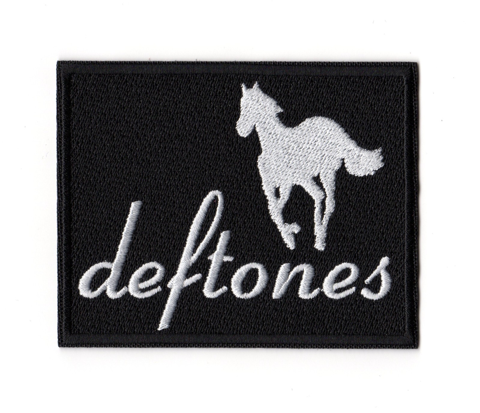 Deftones Patch White Pony Embroidered Sew On Rock Band Logo Alternative Metal