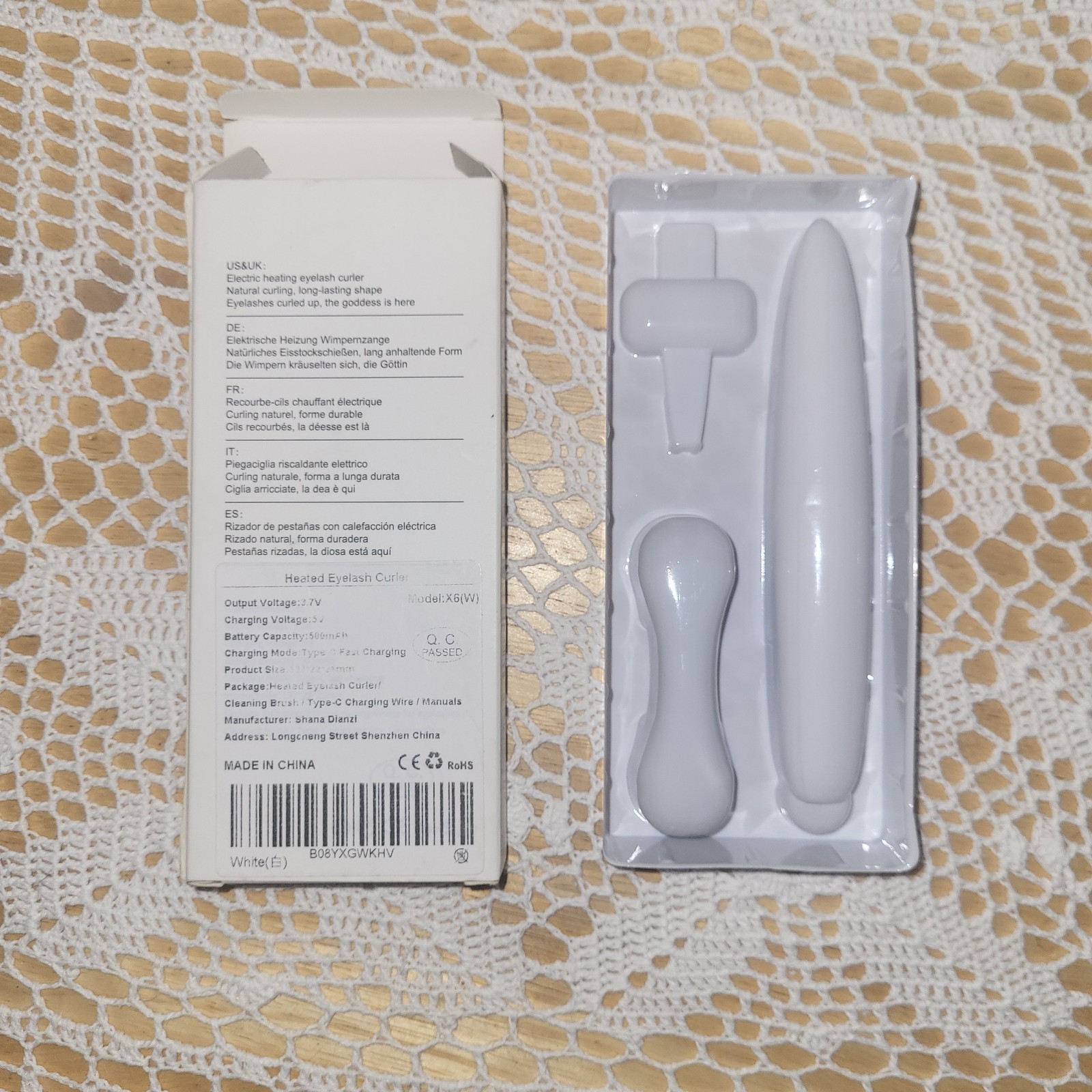 New Electric Curling Device For Lashes White Stocking Stuffer Eyelash Curler