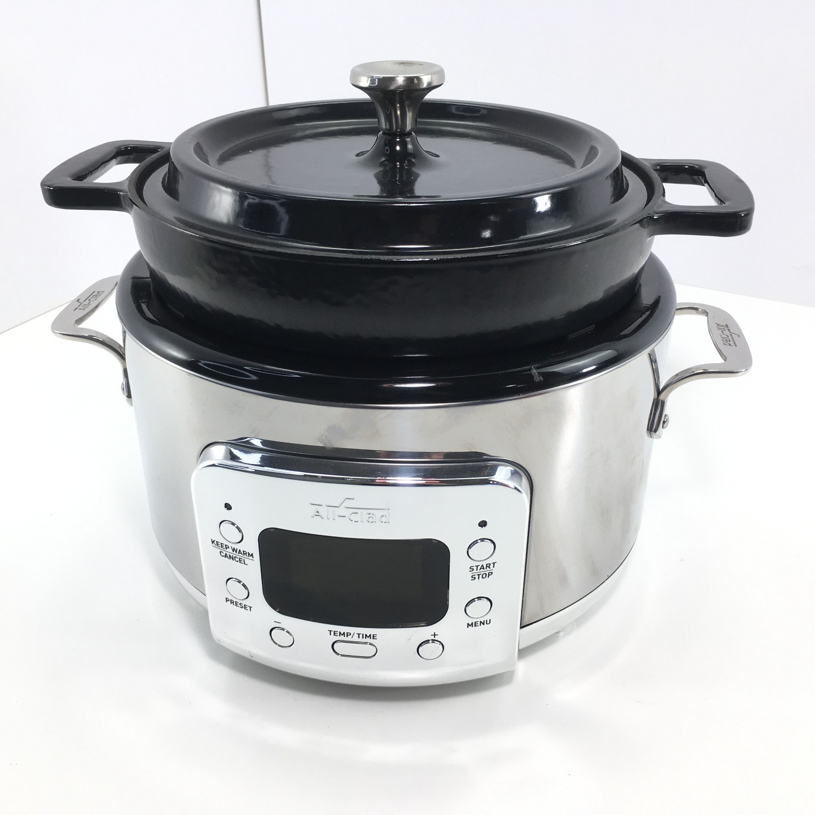 All-Clad Serie SC10 SD922D51 6-in-1 Slow Cooker Cast Iron Dutch Oven 5qt