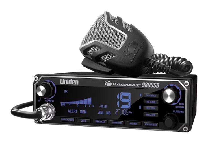 Uniden BEARCAT 980 40- Channel SSB CB Radio LED Display w/ Noise Cancelling Mic