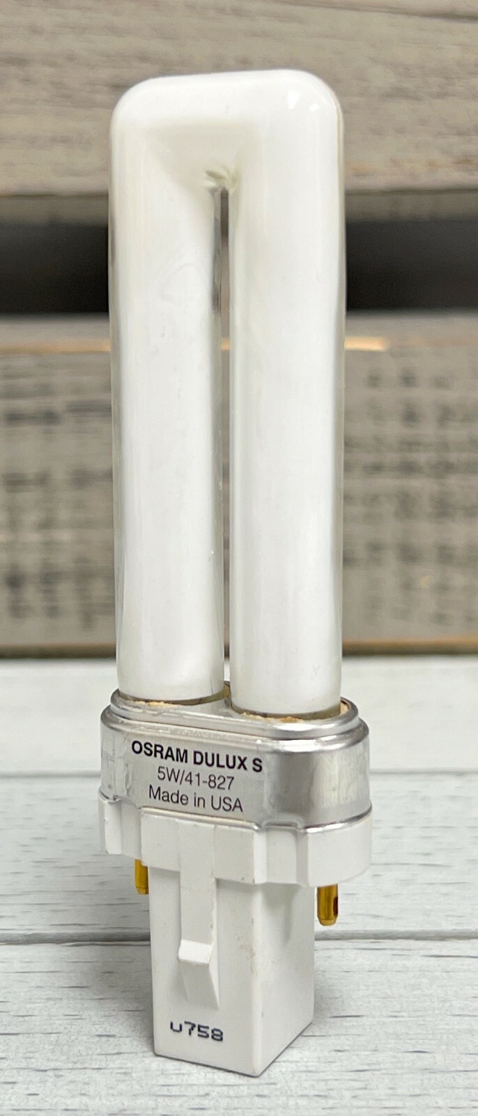 2 pc - Osram Dulux S G23 - 2 PIN - 5w/41-827 - Fluorescent G23 Base Bulbs