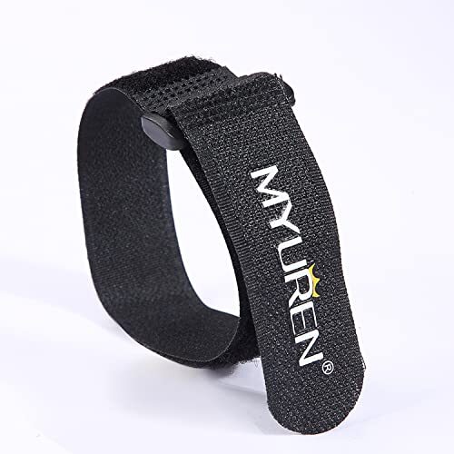 12 Pack 24 Inch Reusable Fastening Cable Straps Hook and Loop Cinch Cable Ties