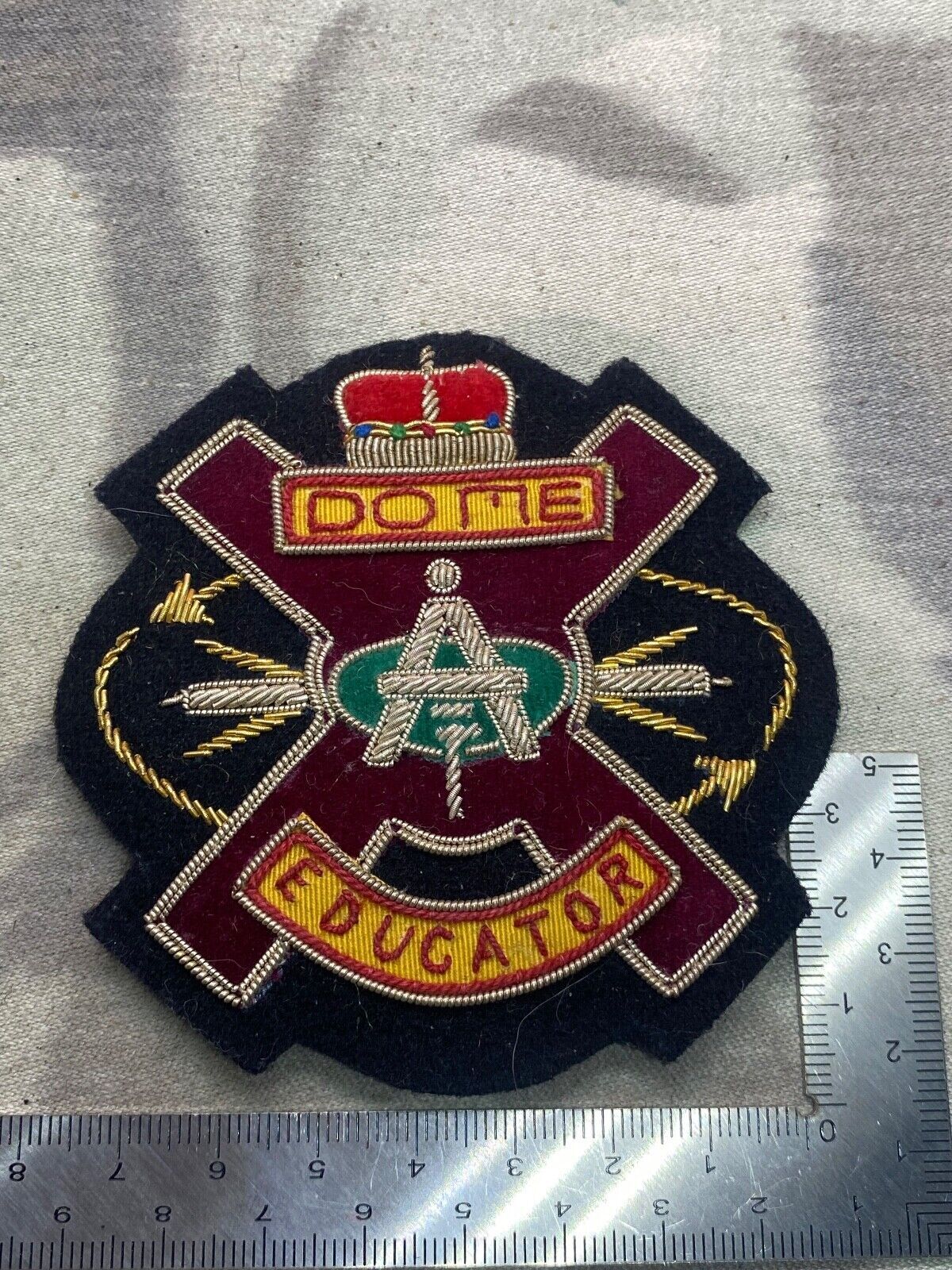 Unknown Regimental / Military Blazer Badge - Dome Educator