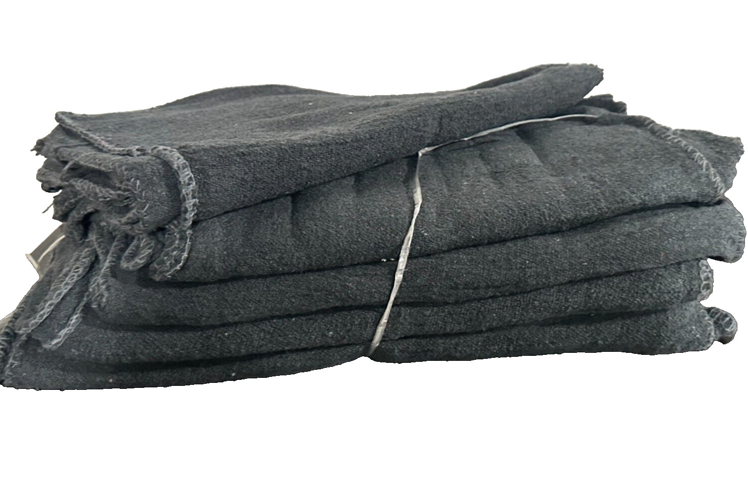 1000 PIECES NEW BLACK INDUSTRIAL SHOP RAGS CLEANING TOWELS 13X14 inches