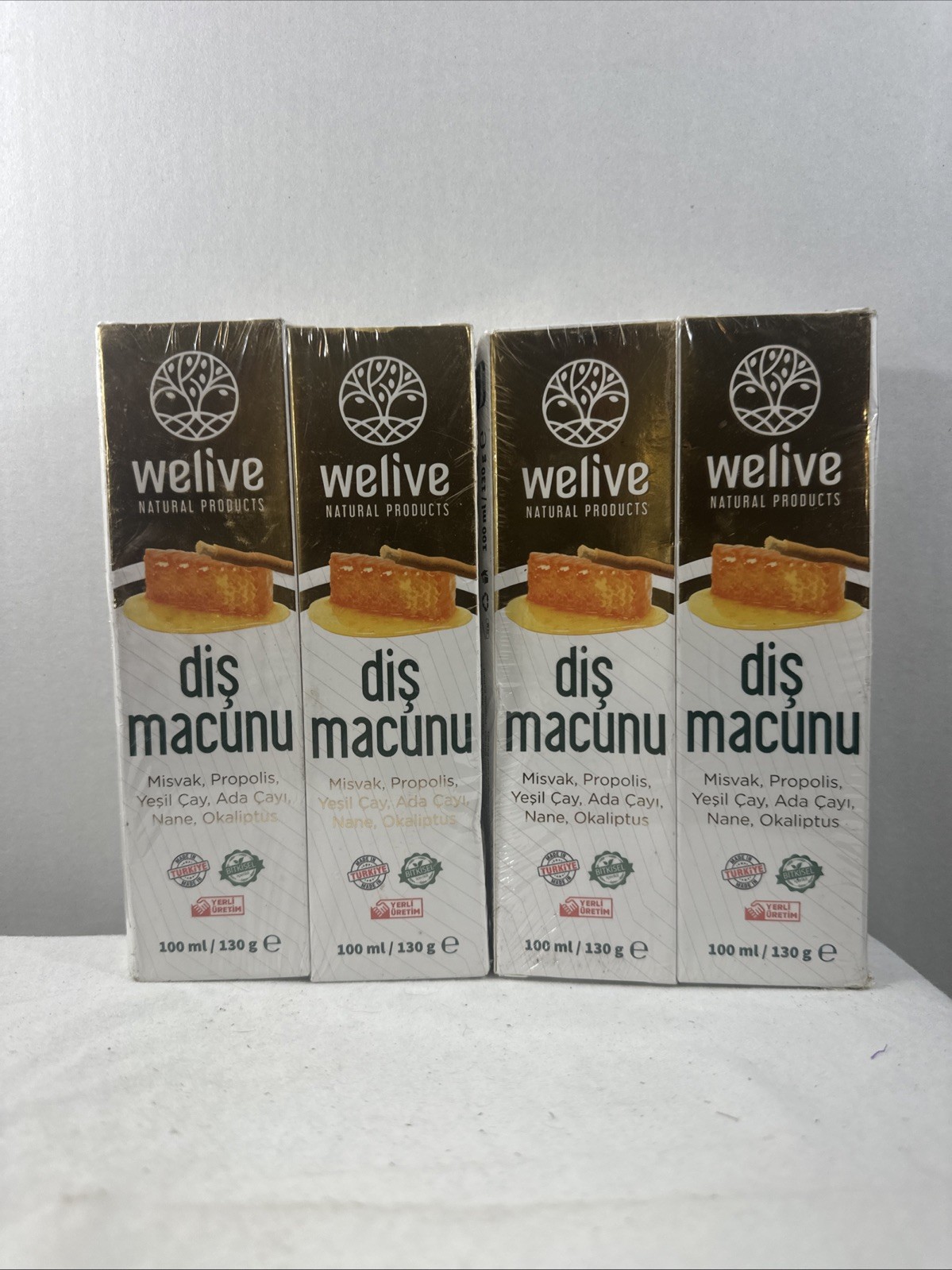 welive natural products tooth paste  4 Packs  100ml each a 12 month shelf life