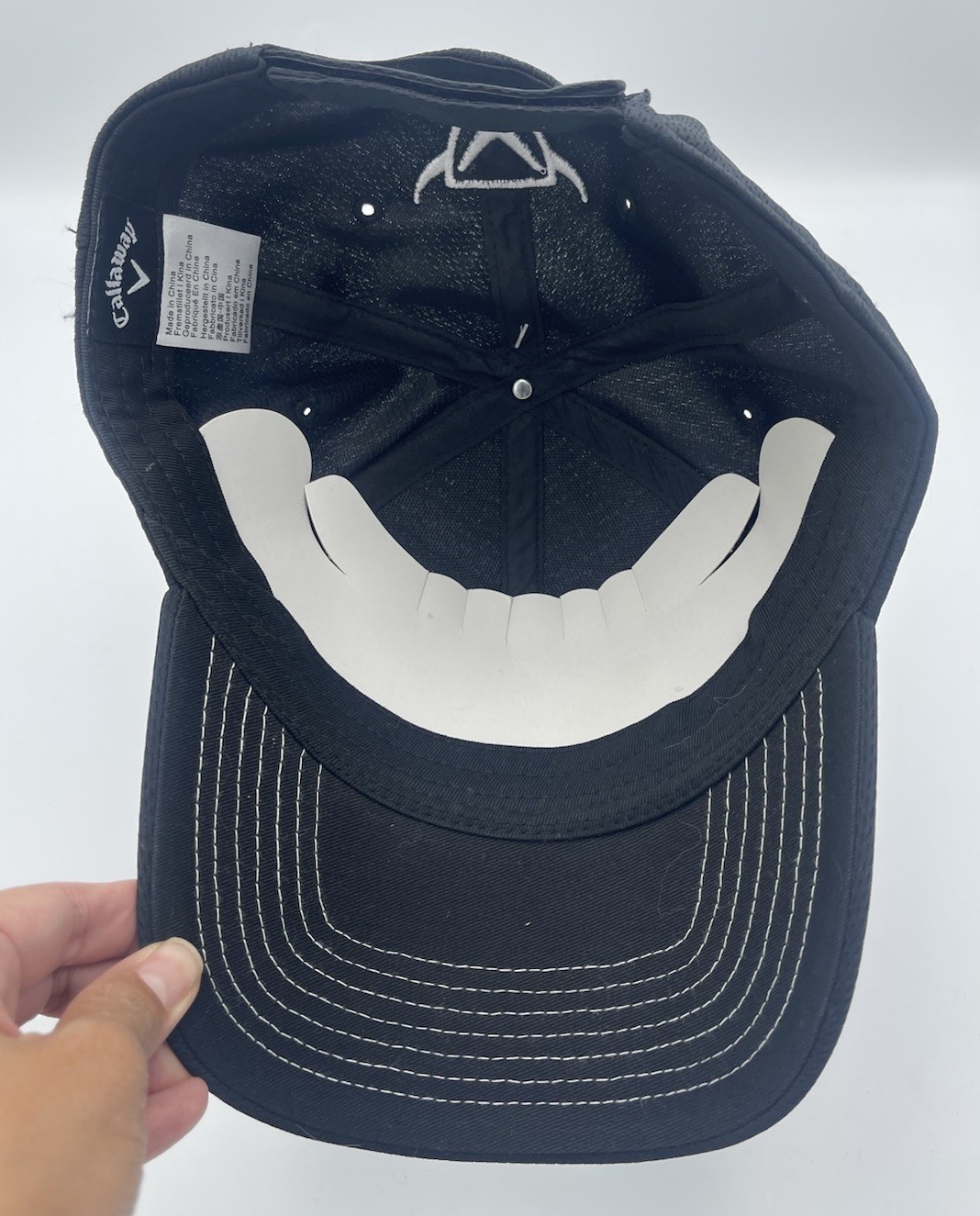 Callaway Diablo Edge Golf Hat Black TekFlex Fitted Cap One Size Embroidered