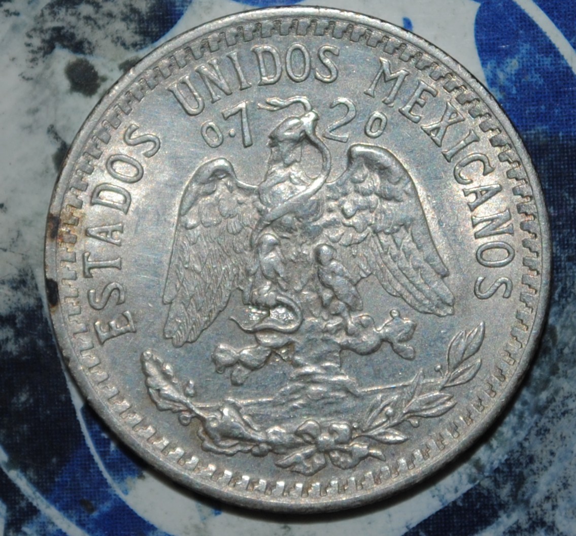 MEXICO Silver 20 Centavos 1934 {{{D014