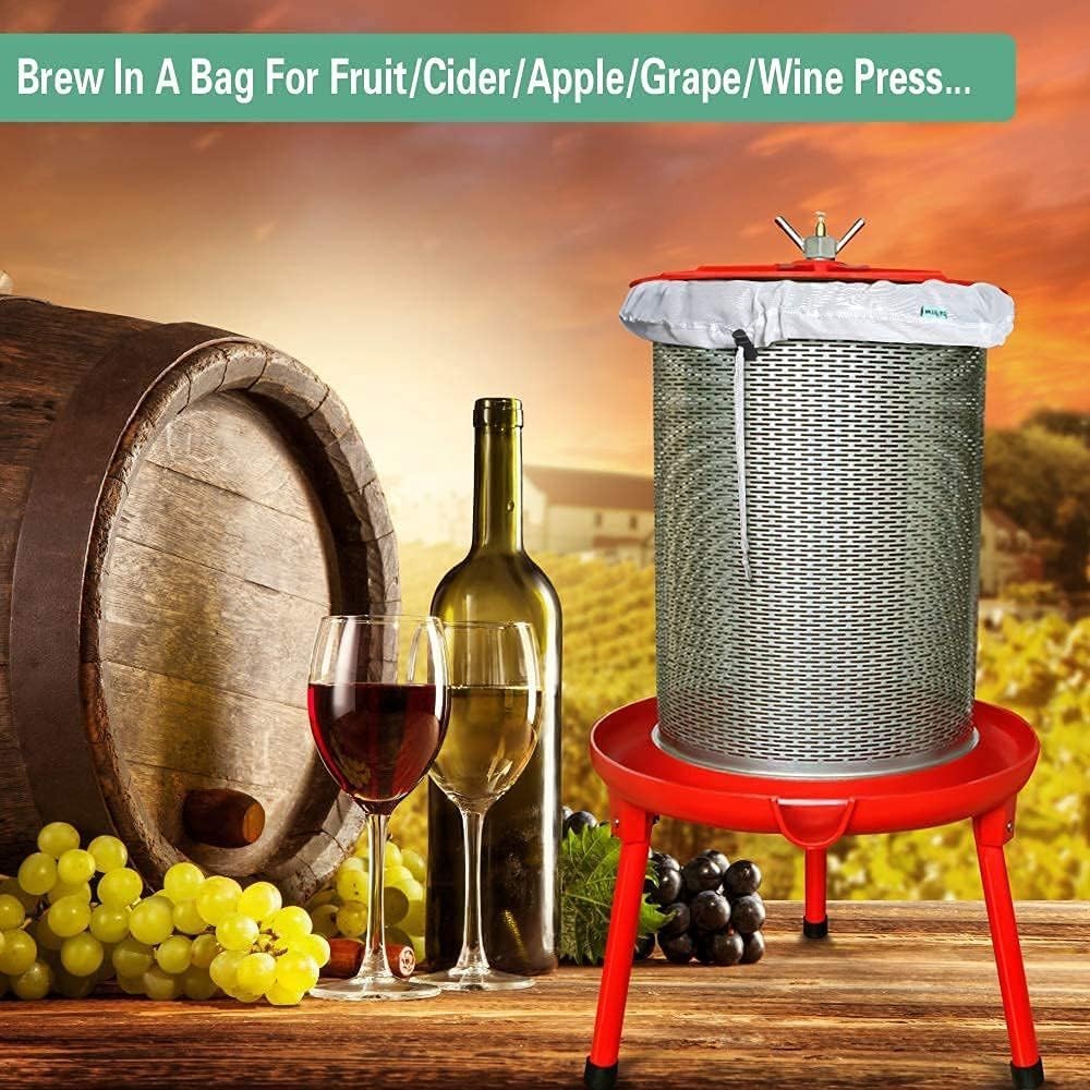 Extra Large Reusable Brew Bags 250 Micron for Cider Wine Press Straining (2