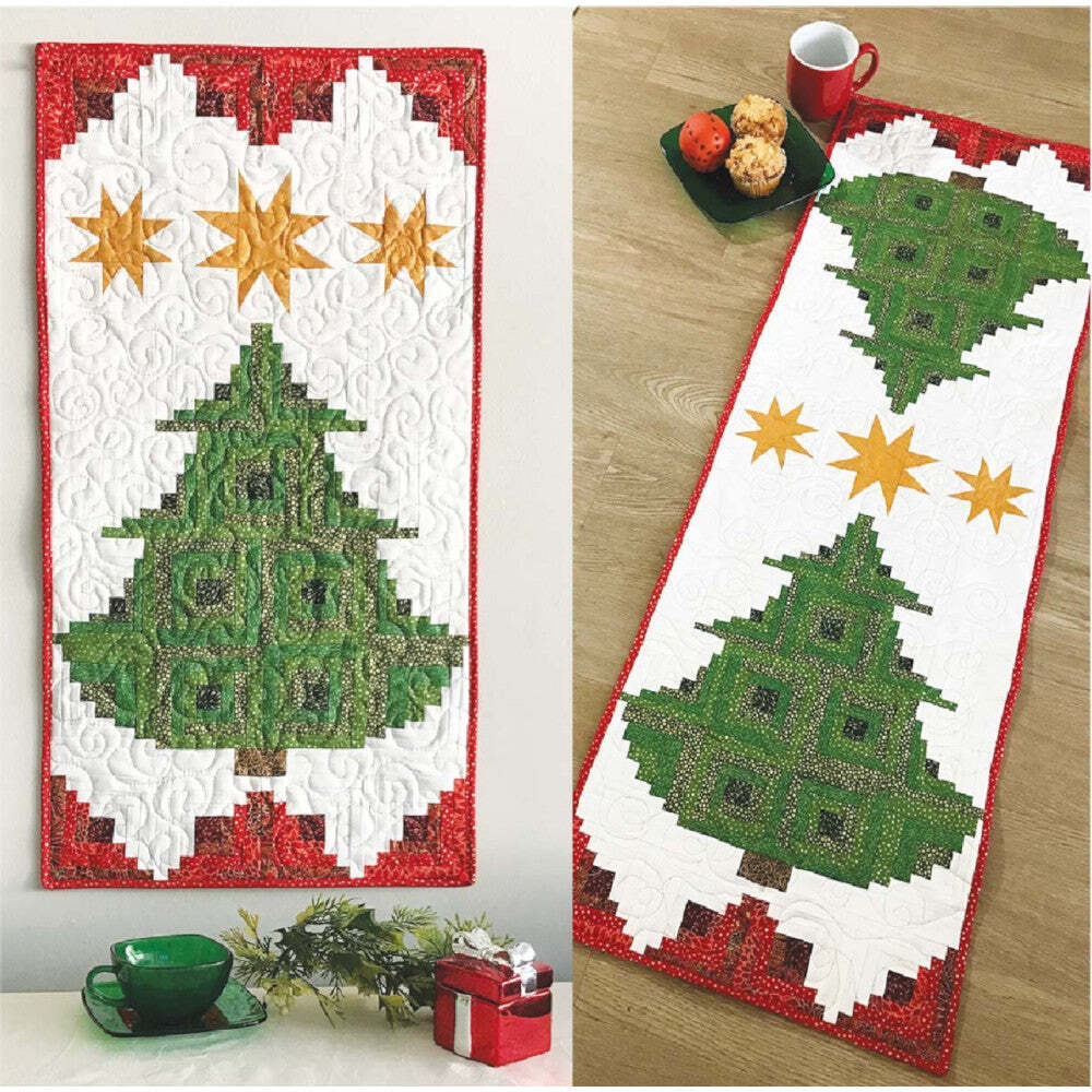 Cut Loose Press Pine Tree Banner or Table Runner Pattern