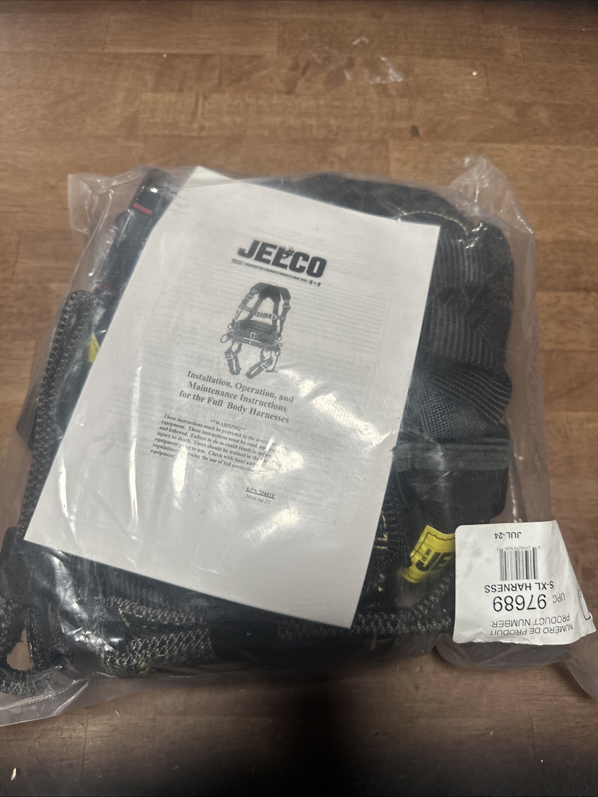 Jelco Harness 97689 Size S-XL