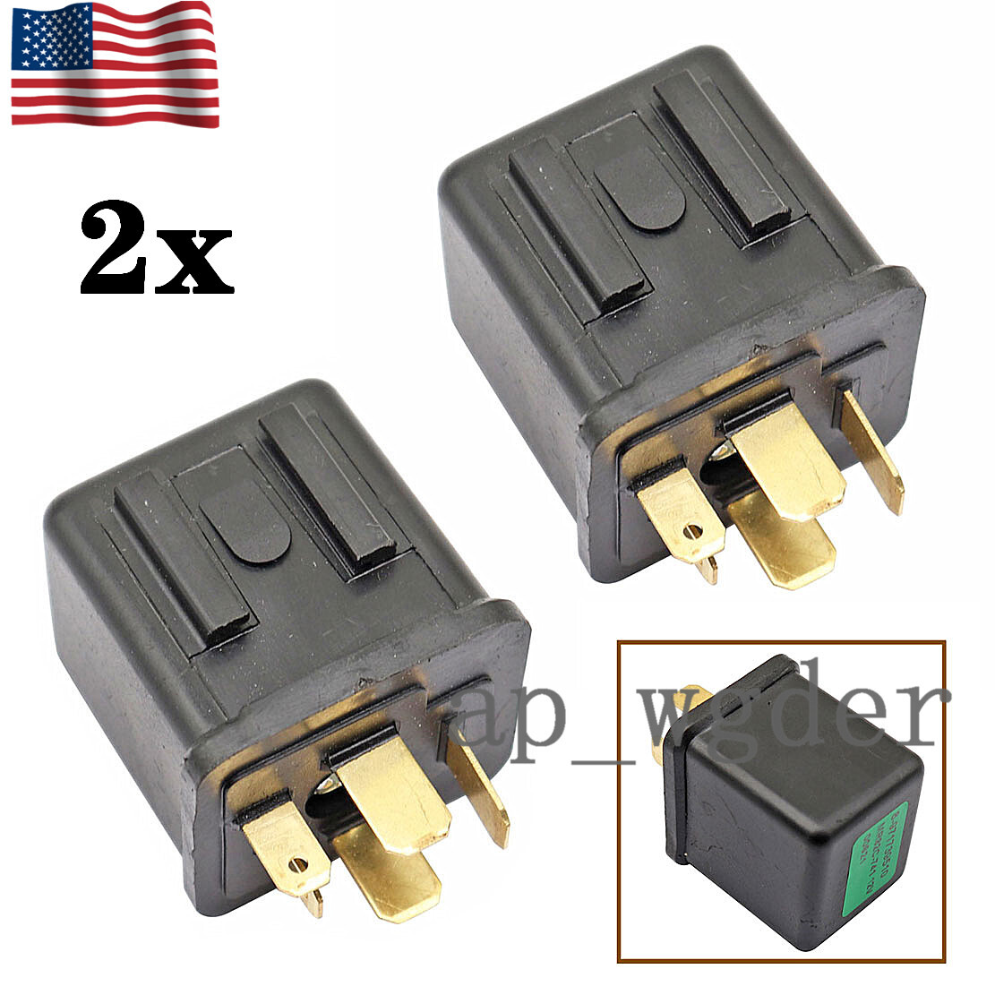 2x New 12volt Relay Starter For Isuzu NPR NQR 1994-2016, NPR-HD 2003-2016