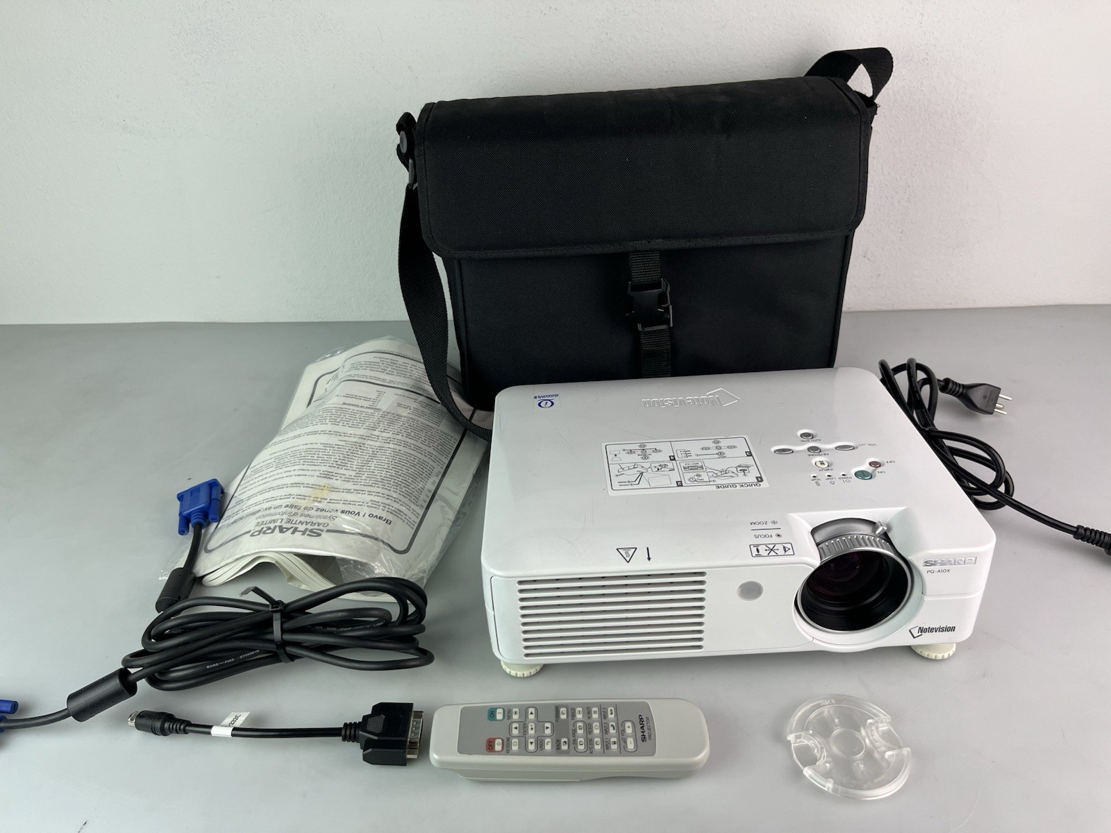 Sharp PG-A10X Portable XGA Projector With Suitcase, Remote, & Cables
