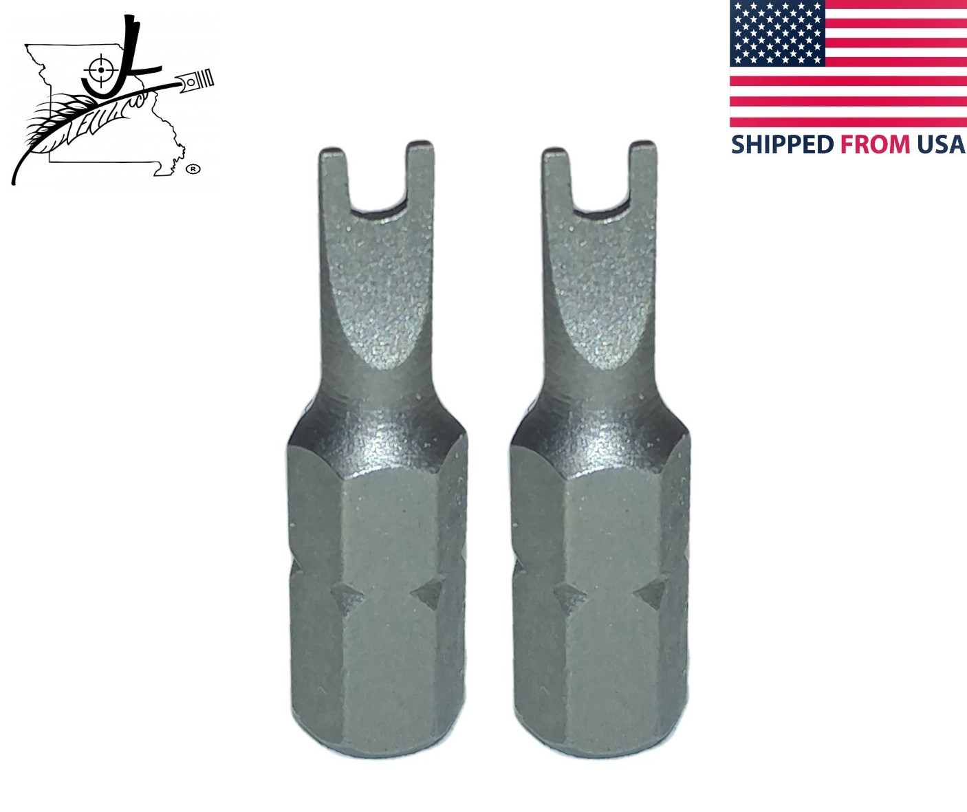 2x U6 H6 #6 Spanner Bits 25mm/1" Long 1/4 Hex Shank Screwdriver Drill Security