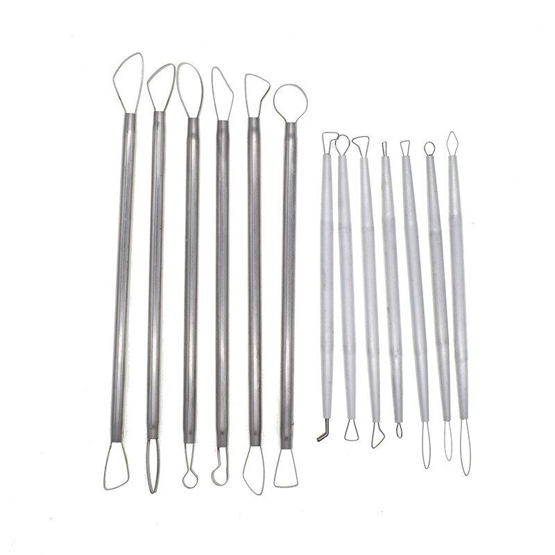 Pottery Sculpting Tools- Stainless Steel Wire End Loop Carved Clay Modeling Tool