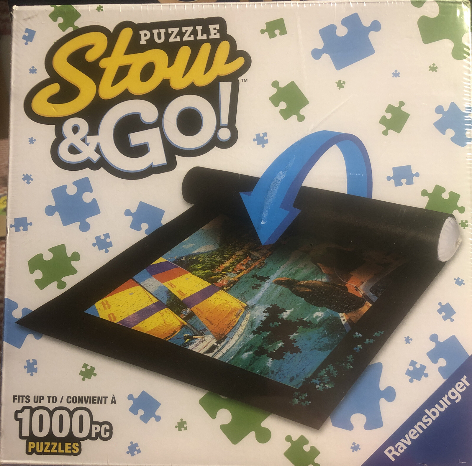 Stow & Go Storage System Puzzle Roll Up Mat 39x22 in / 1000 Pcs Ravensburger New