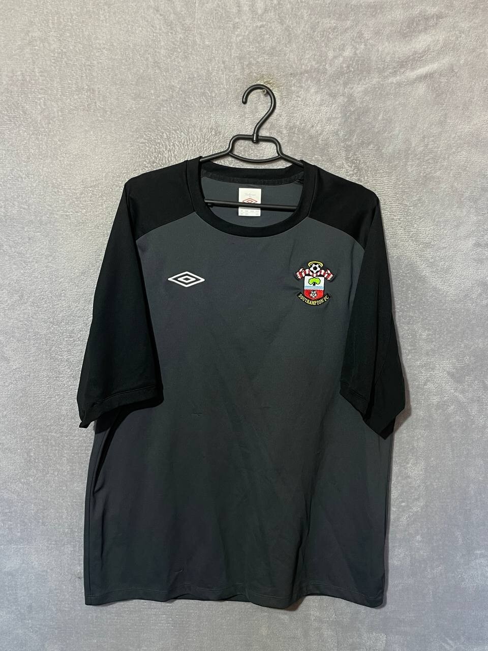 Southampton Training Jersey Football Shirt Gray Umbro Polyester Mens Size 3XL