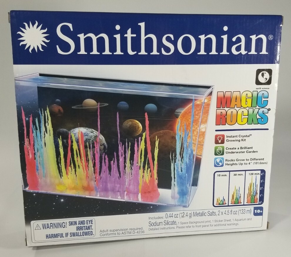 Smithsonian Magic Rocks Instant Crystal Growing Kit (Earth Science/Stem)