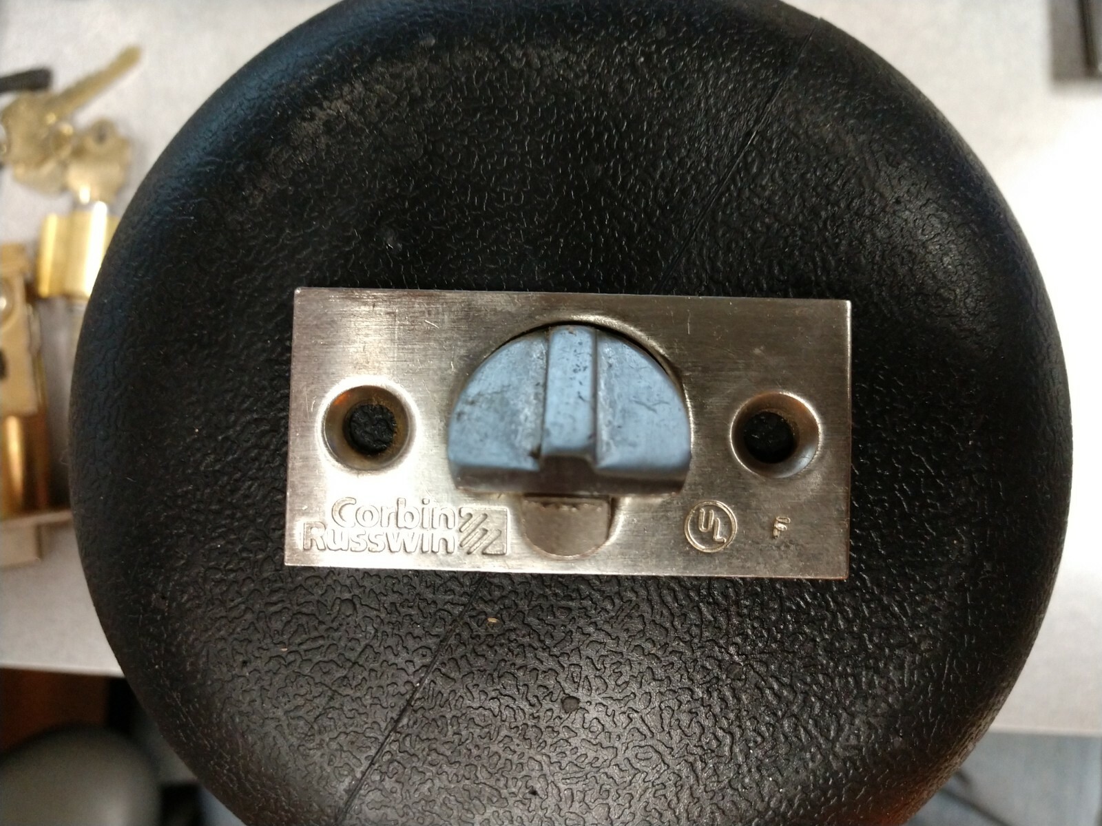 USED CORBIN RUSSWIN 3320 THROW OFF PRIVACY FUNC DEADLATCH LATCH ONLY US26D