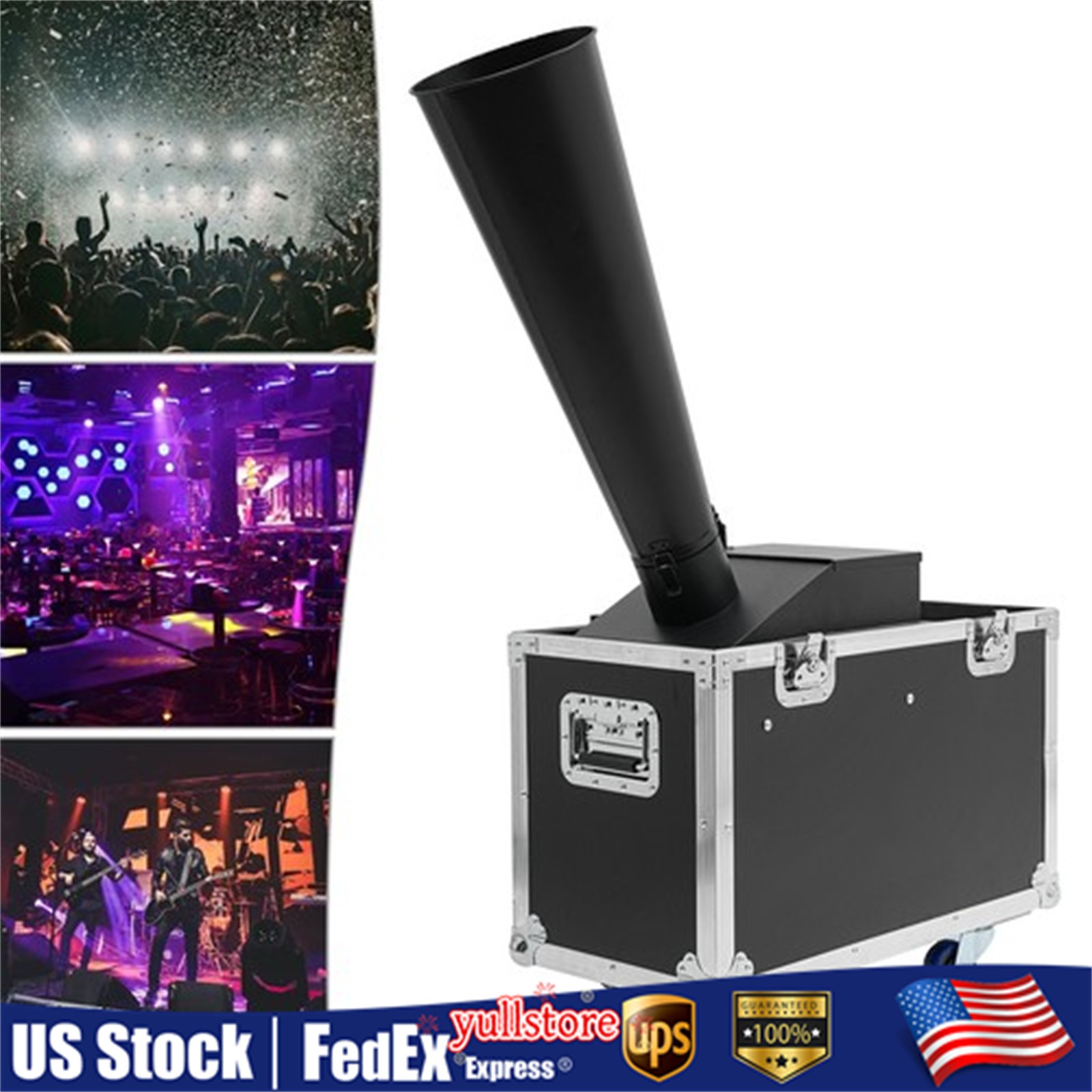 CO2 Confetti Machine with Flight Case Confetti Blaster Jet 19.68 ft