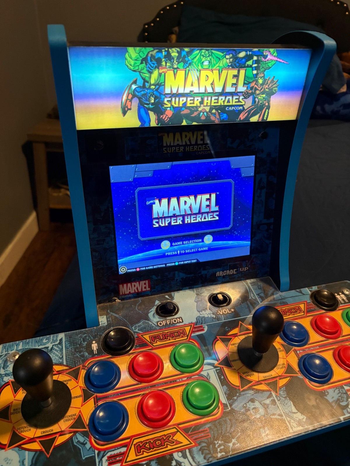 1up Marvel arcade game