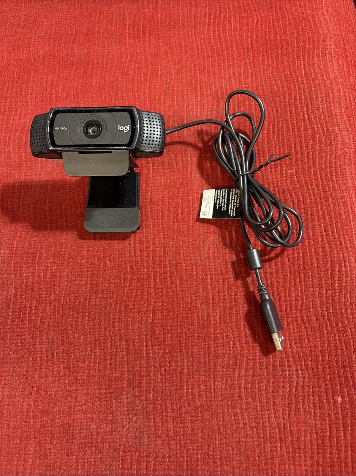 Used Logitech C920 V-U0028 Webcam  1080P Full HD Good Condition