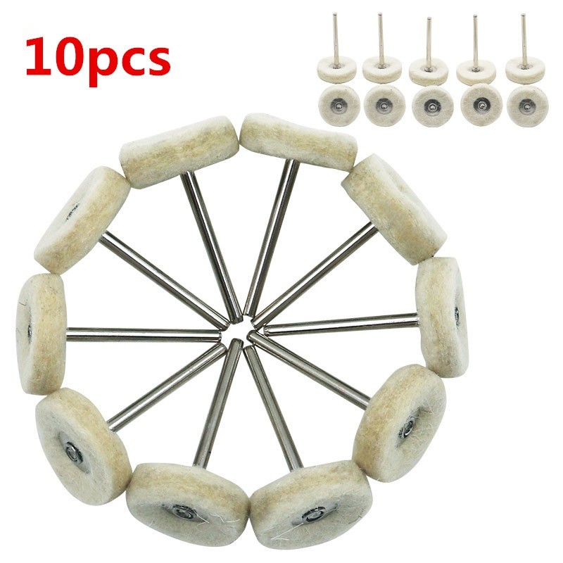20pcs Felt Mounted Abrasive Polishing Wheel