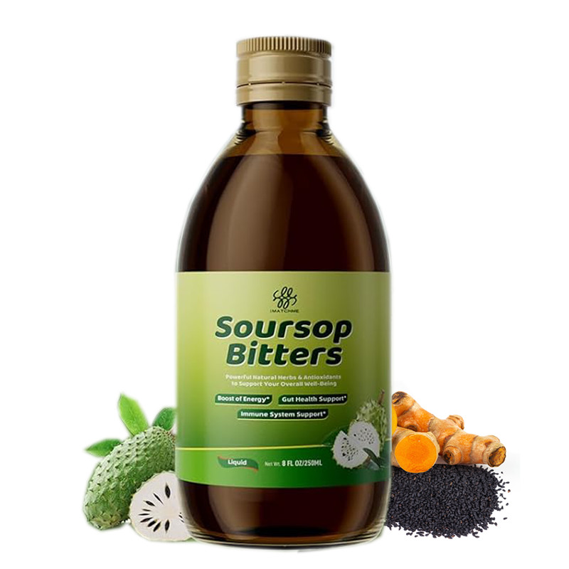 Soursop Bitters Liquid Pure 15 in 1 Herb for Immune, Digestive & Gut Health