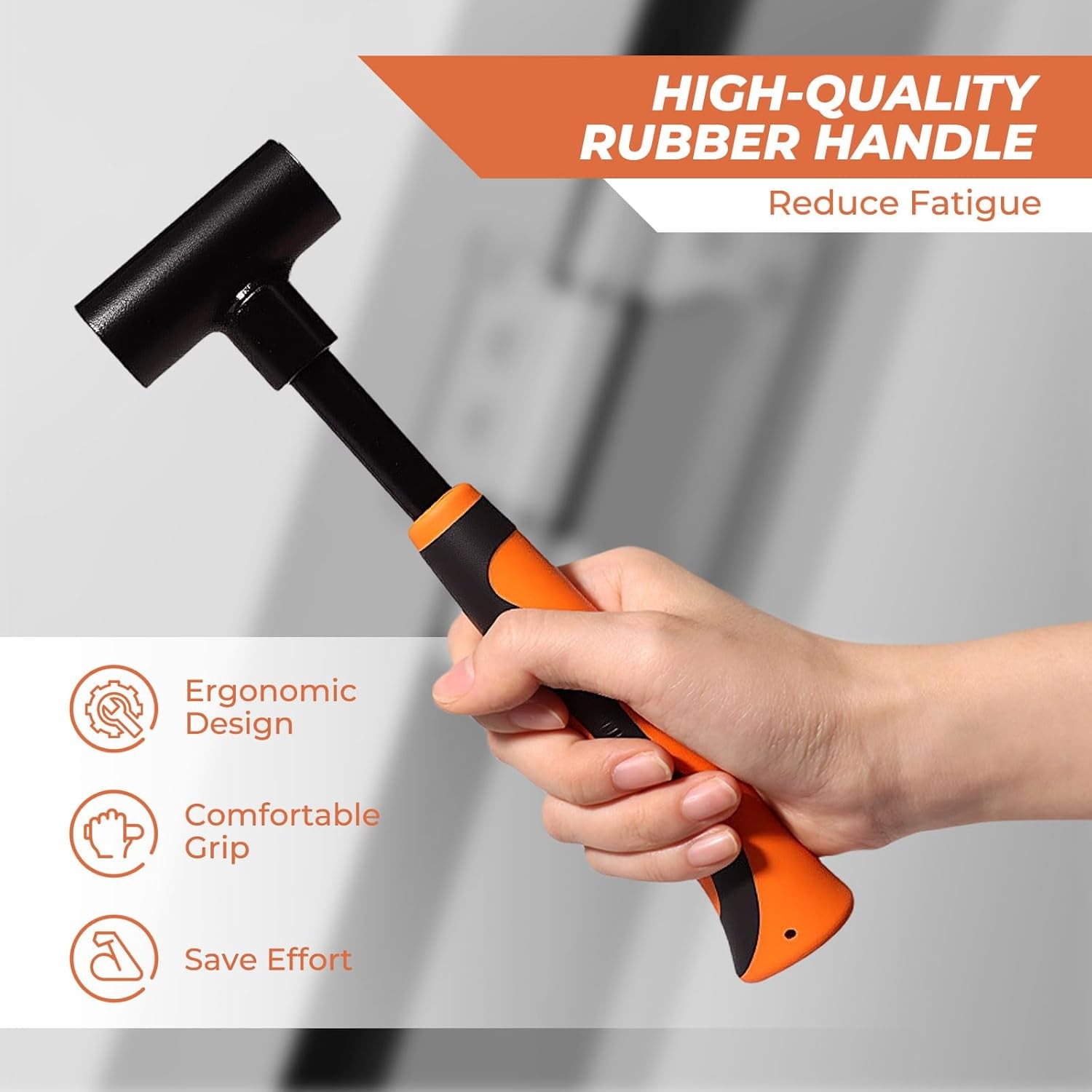 Heavy-Duty Door Hinge Gap Adjustment Tool Kit with Rubber Grip, 4 Sizes