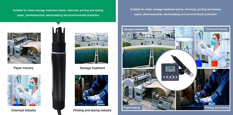 Digital PH Controller Meter with Range 0~14pH Resolution 0.01pH for for Sewage