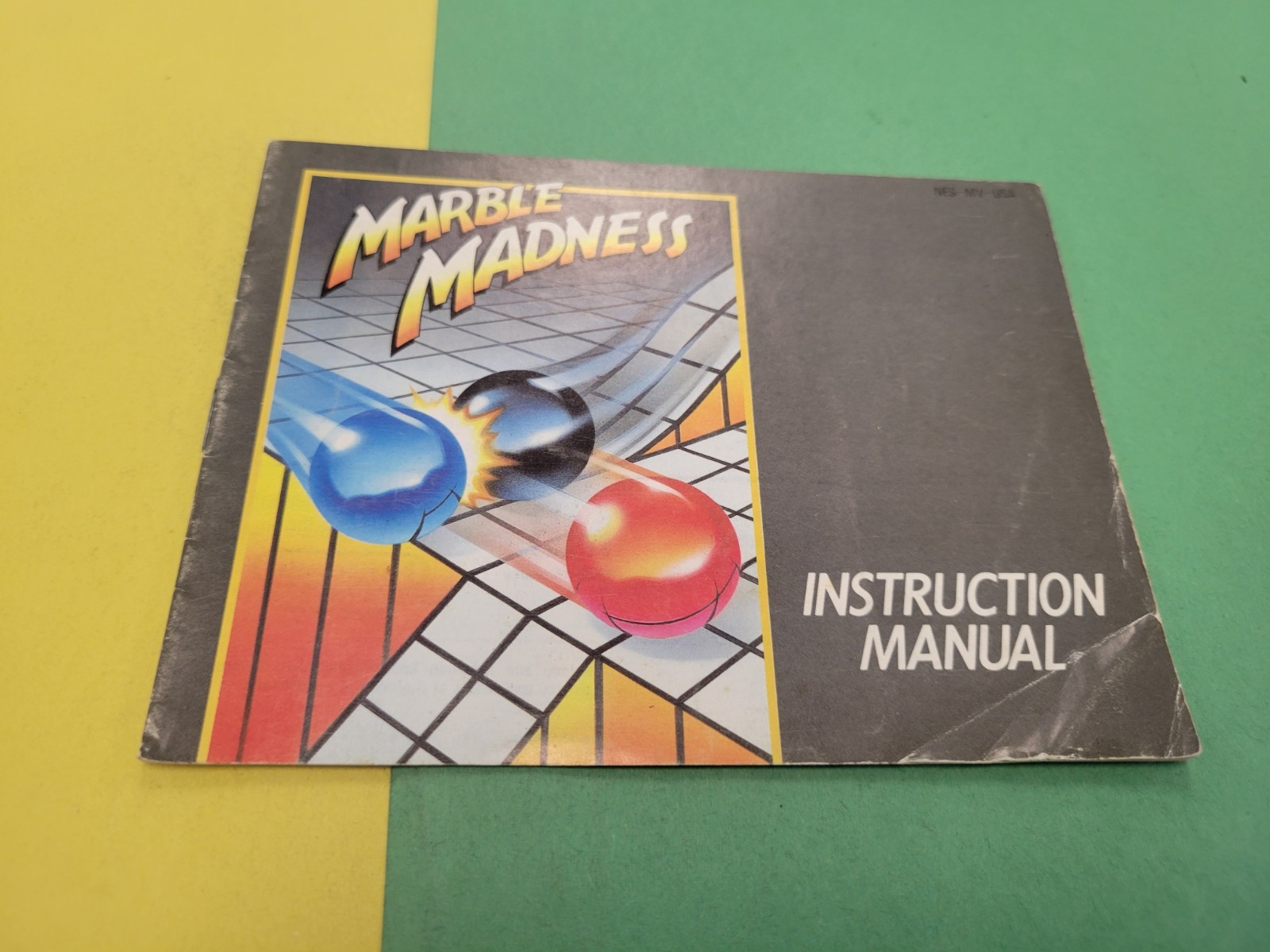 Marble Madness Nintendo NES Instruction Manual Booklet ONLY