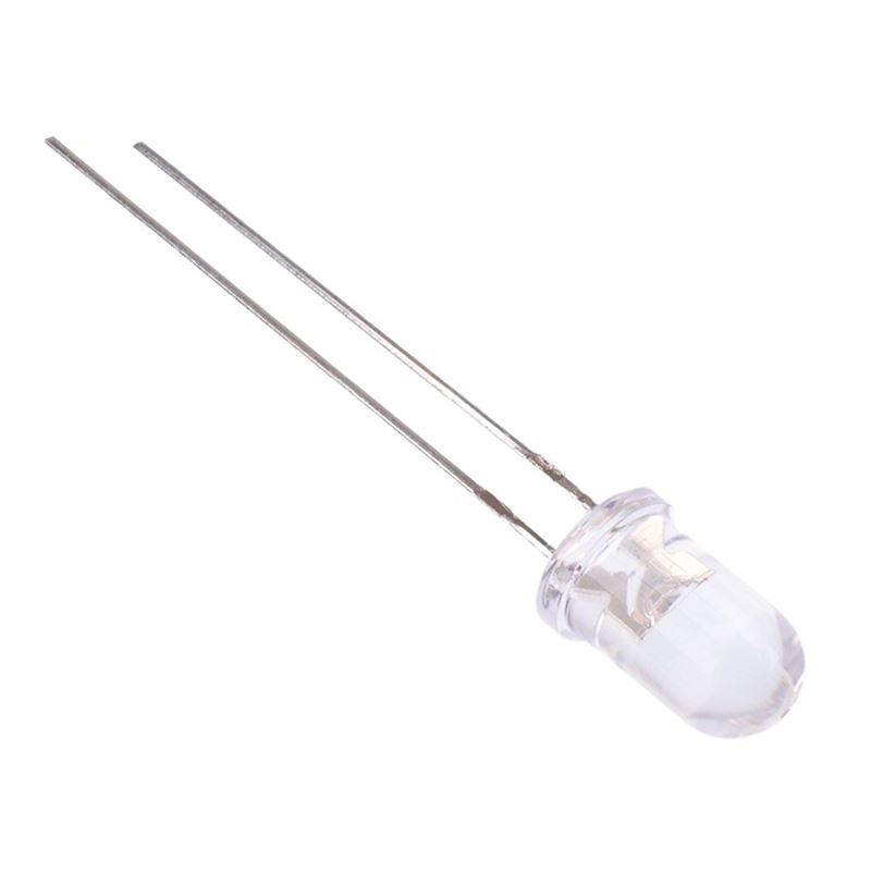 10 x Red 5mm Water Clear LED 1000mcd 45°