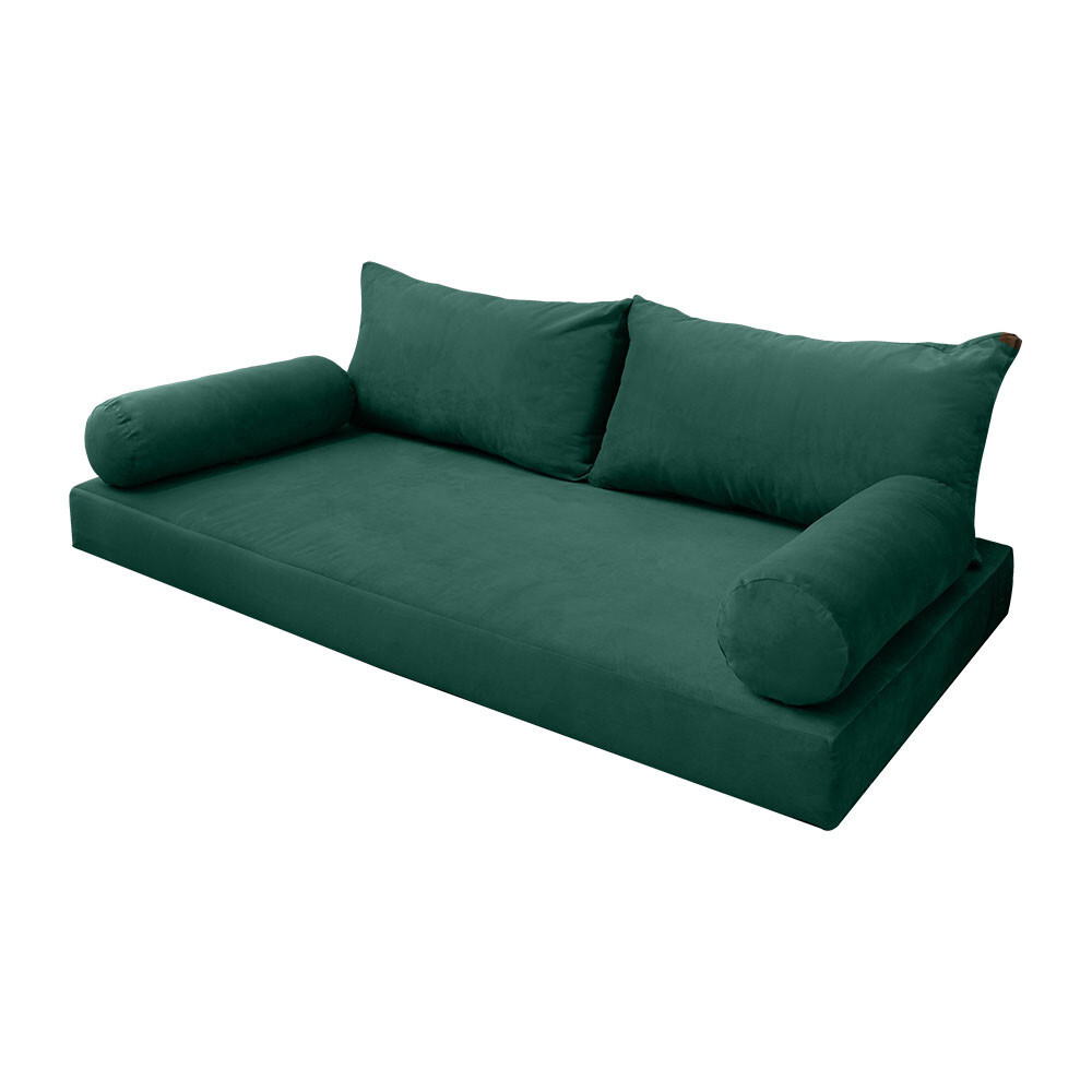 |SLIPCOVER ONLY| S.V2 Velvet Indoor Daybed Mattress Pillow Knife Edge Twin AD317