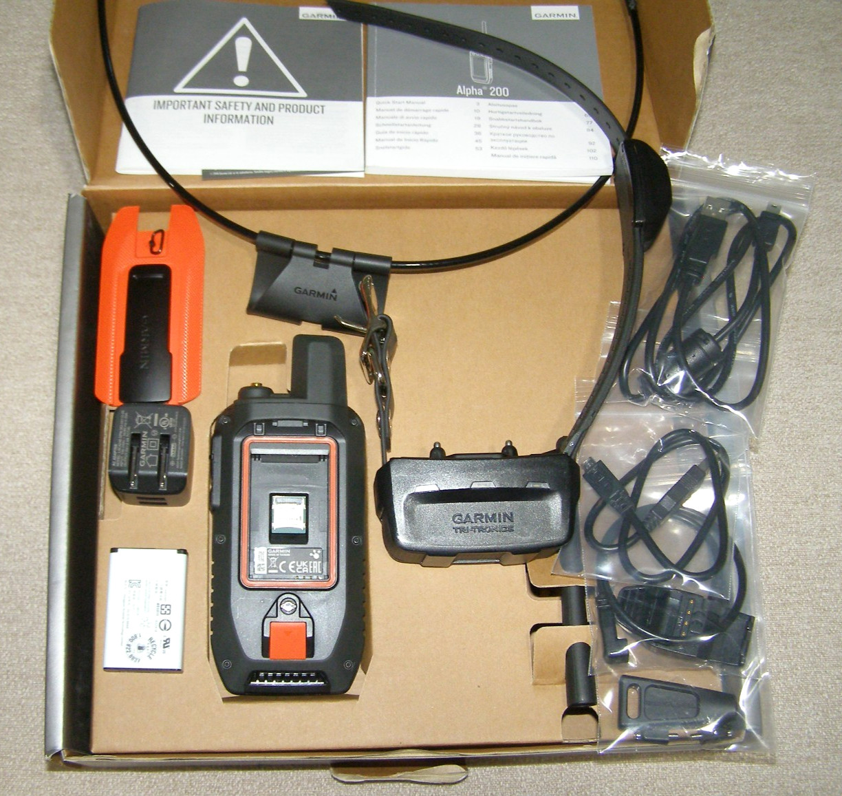 GARMIN ALPHA 200/TT 15X BUNDLE ADVANCED TRACKING & TRAINING HANDHELD