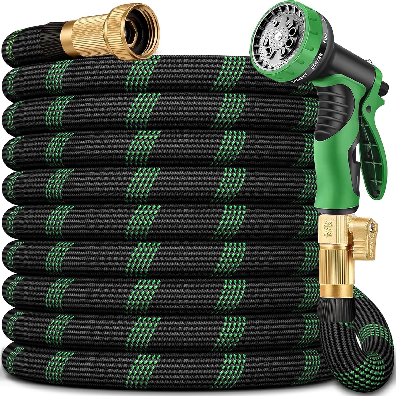100 FT Non-Expanding Garden Hose, 2026 New Upgrated Non-Expandable Garden Water