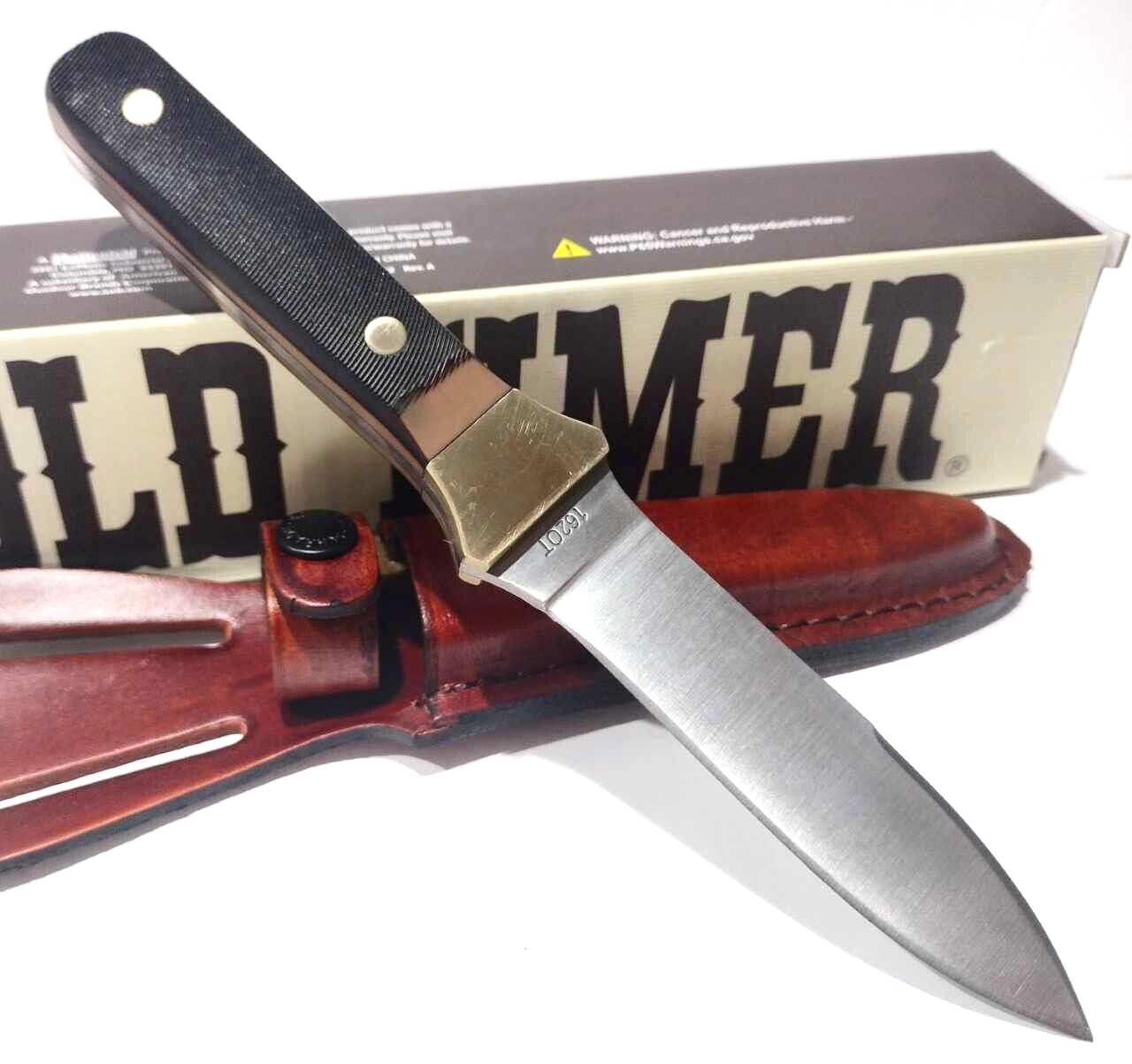 Schrade Old Timer Delrin Handles Full Tang Fixed Blade Throwing Boot Knife 162OT