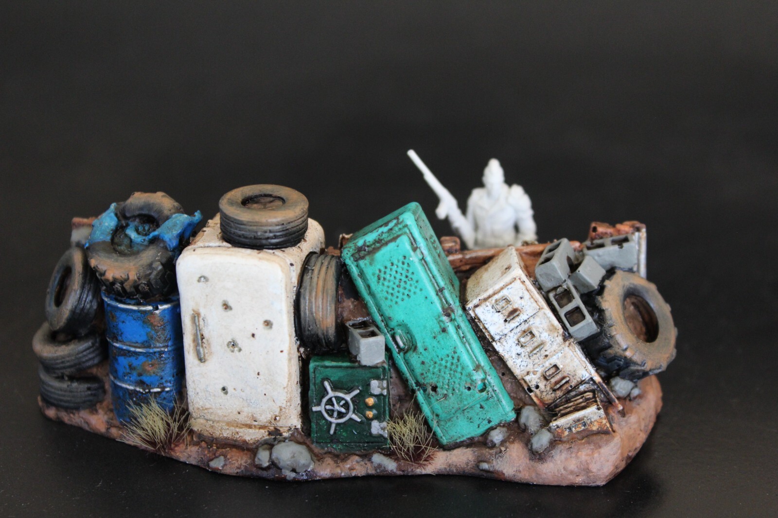 Fallout Wasteland Warfare Painted Barricad Post Apocalyptic Scatter Terrain
