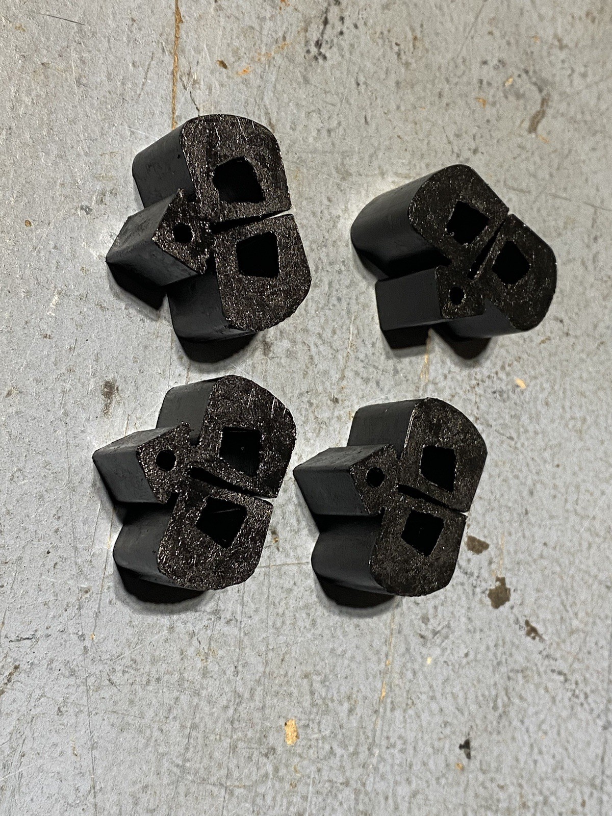 1965-1966 Ford Mustang Hood to Fender Rubber Bumpers Stoppers Cushions Set of 4