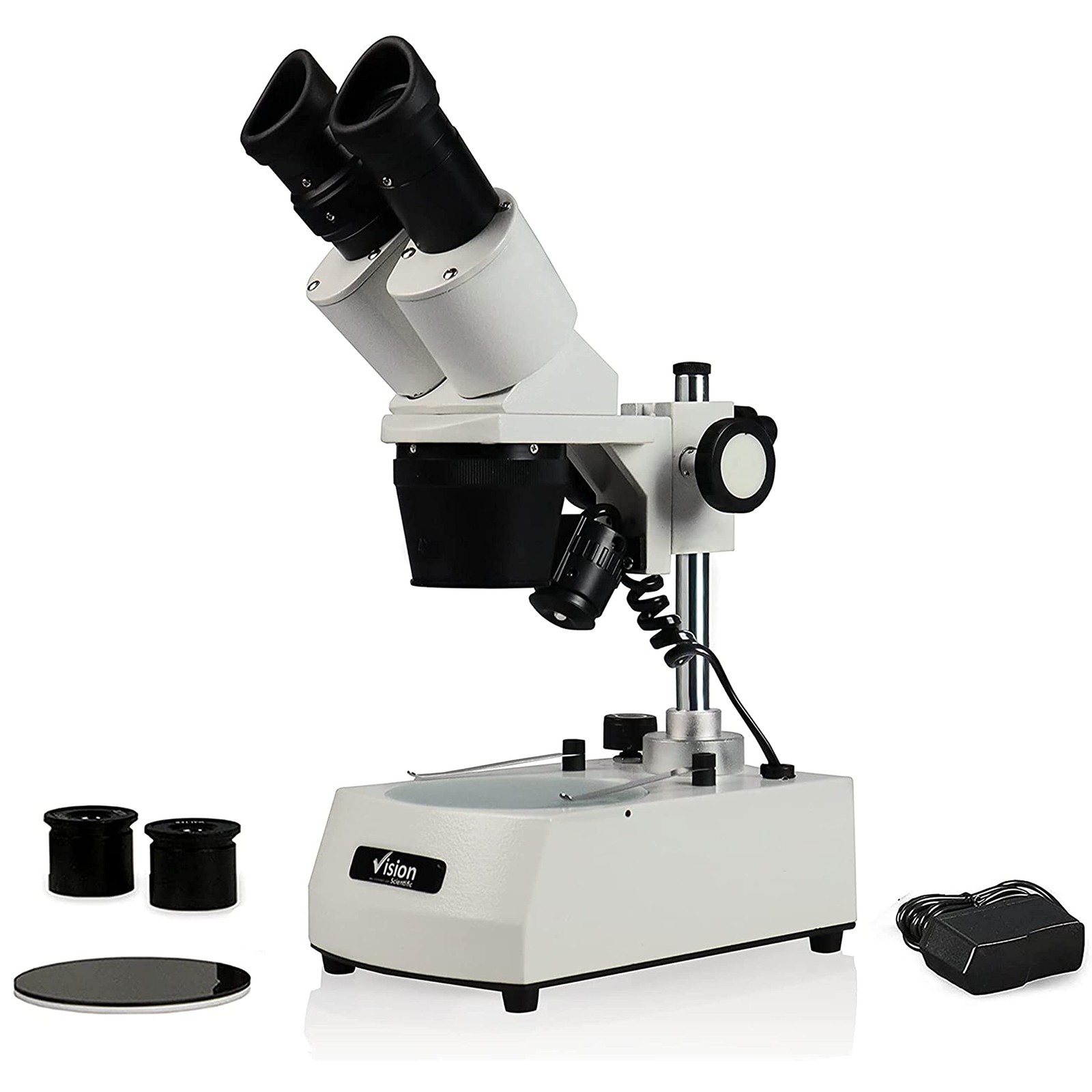 VMS0002-LD-234-ES2 Binocular Stereo Microscope, WF10x and WF20x Eyepieces, 2X...