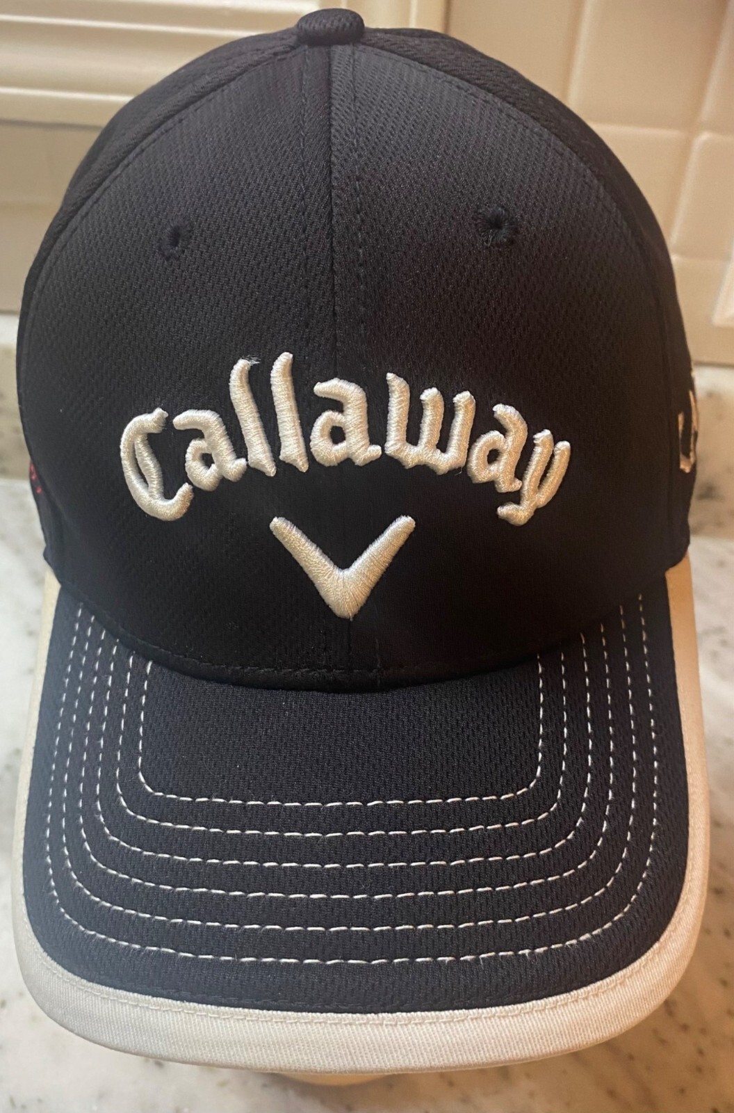 Callaway Golf Hat Odyssey Hex New Era Tour Black White Adjustable Strap