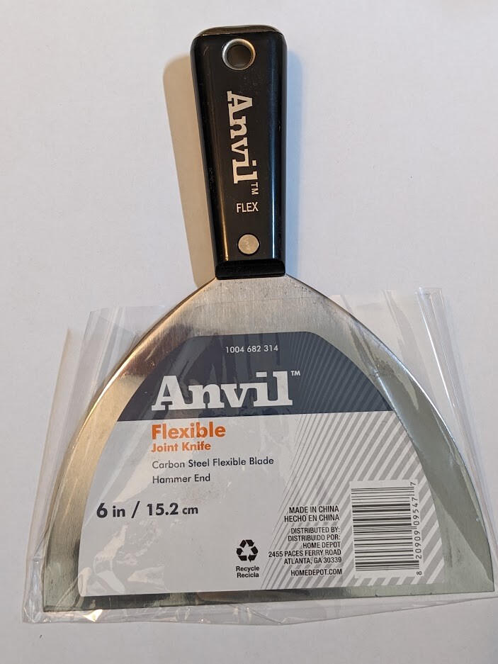 Anvil Flexible 6" Joint Knife Carbon Steel Blade Hammer End Flex