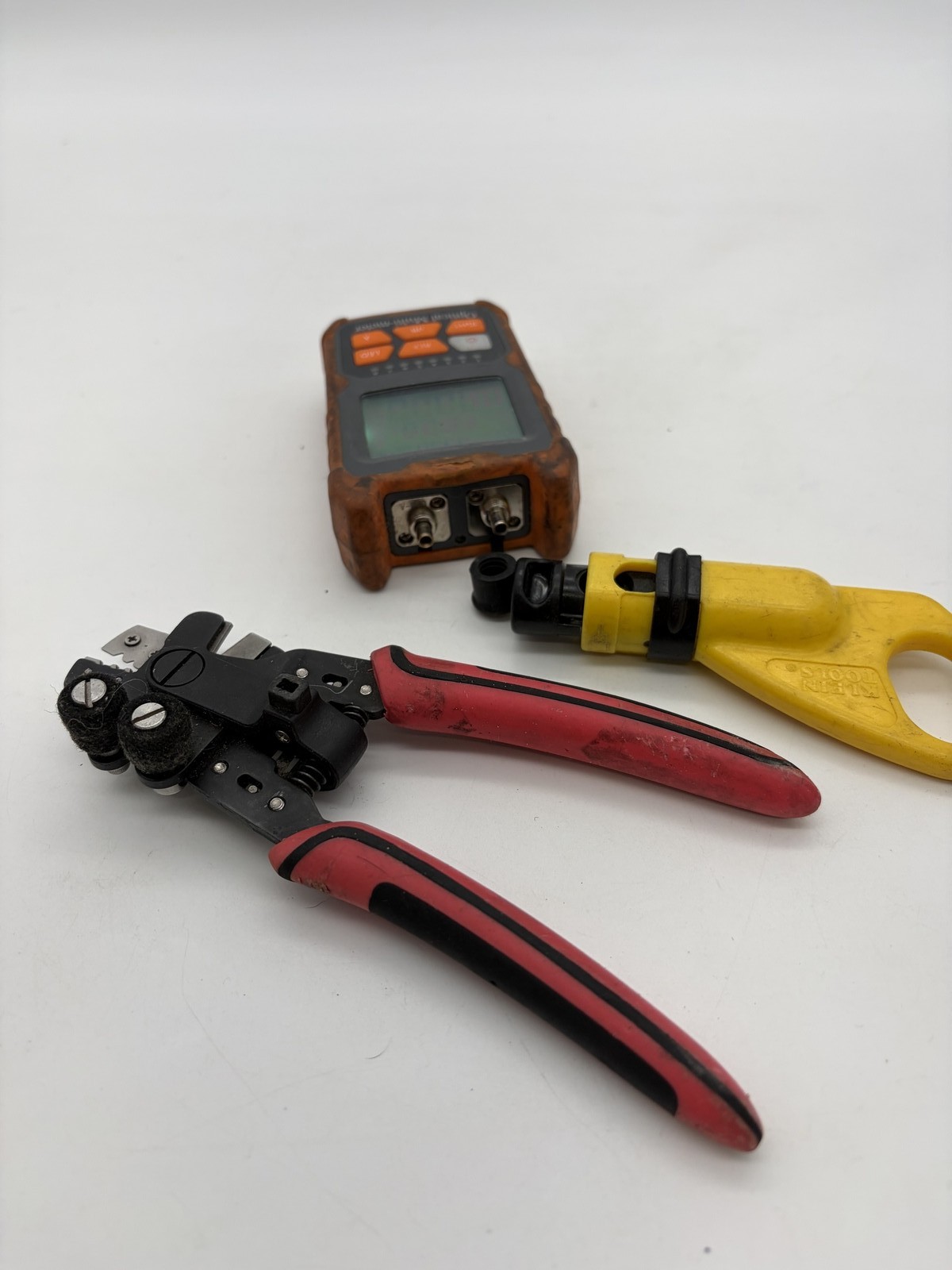 Optical Multi-meter Fiber Optic Tool Kit Cable Stripper Used - Good K4
