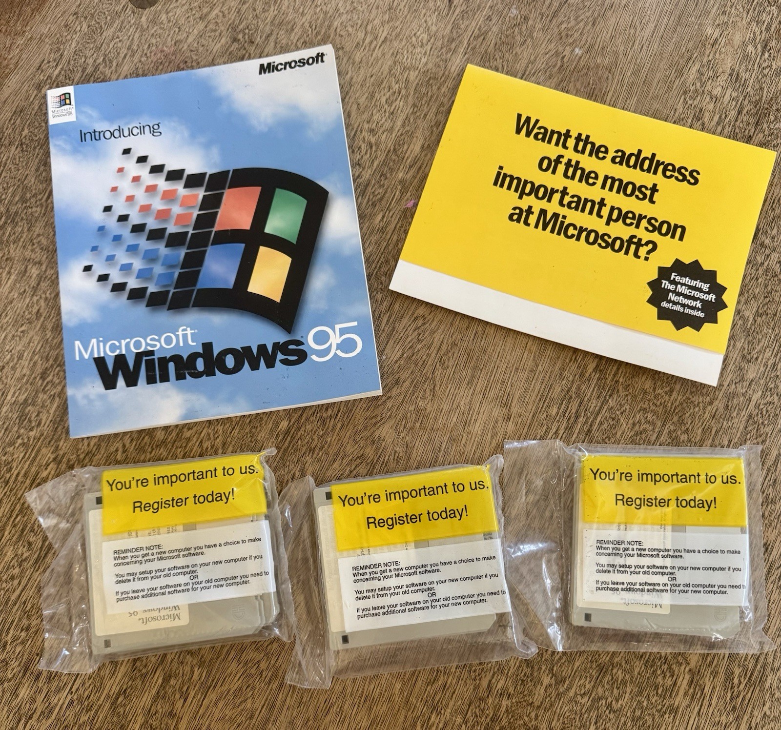Vtg Microsoft WINDOWS 95 3.5” Disk SEALED New Old Stock