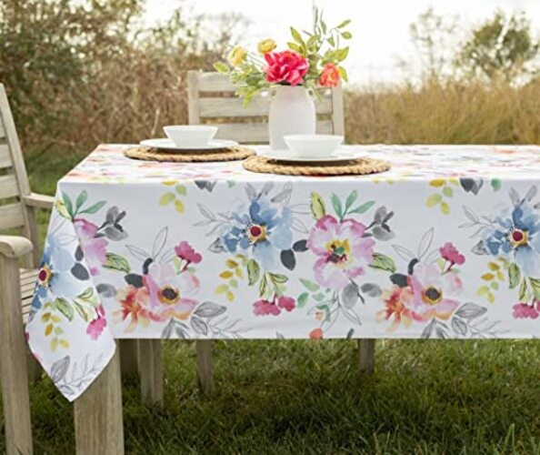 Spillproof Spring/Summer Durable Heavyweight 84" x 60" (Rectangular) Harper