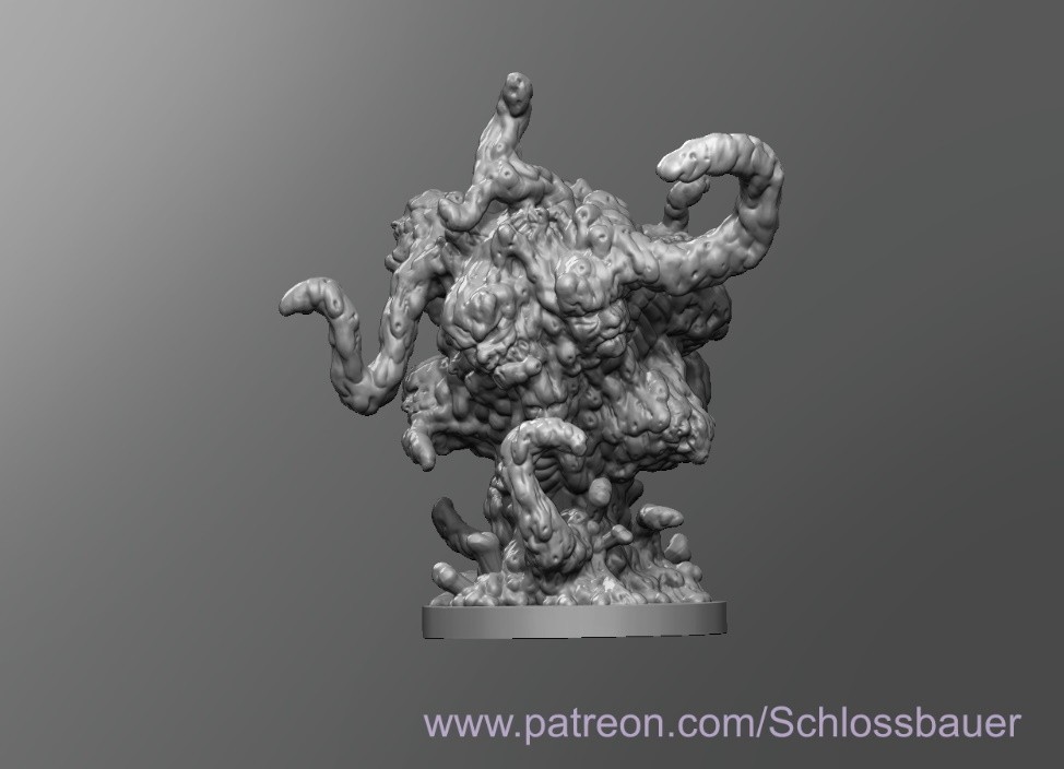 Oblex Adult Creature Monster Manual 28mm Scale DND D&D Tabletop Miniature
